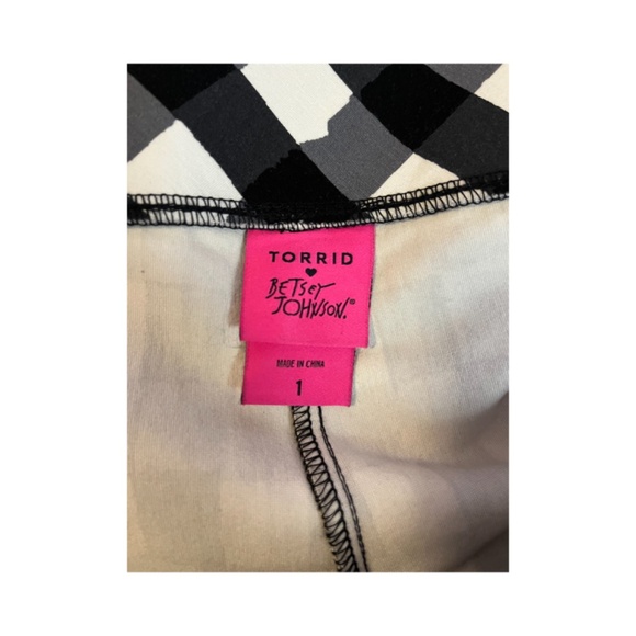 Torrid Betsy Johnson Plaid high waist pull on legging preppy pant - Picture 6 of 6